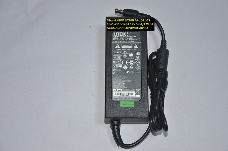 *Brand NEW* 5.5*2.5 LITEON PA-1061-71 1061-7113-140A 12V 5.0A/12V 5A AC DC ADAPTER POWER SUPPLY